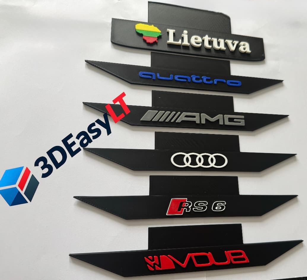 3D Printed Number Plate Attachment